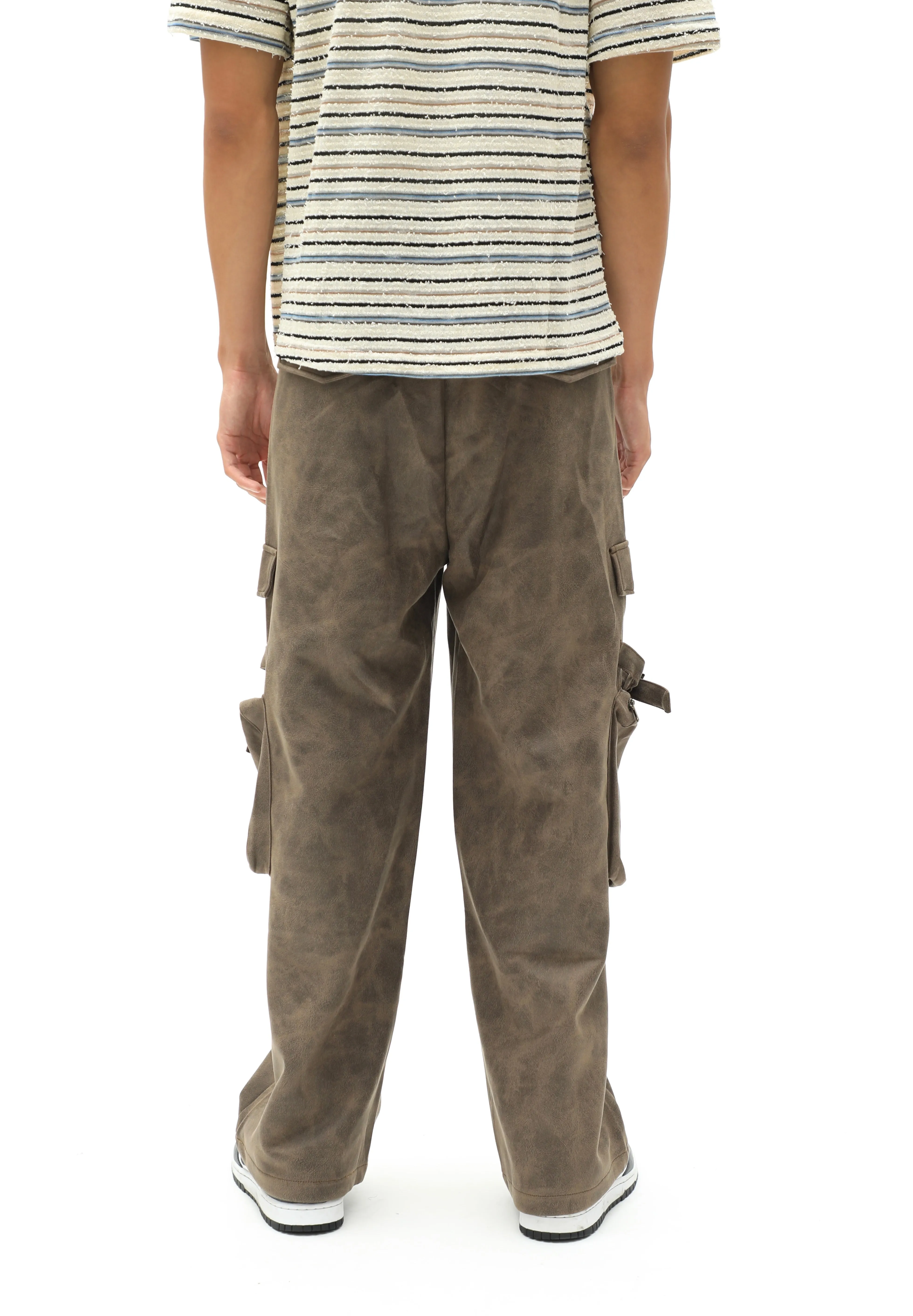 Baggy Multi Pocket Cargo Pants Brown