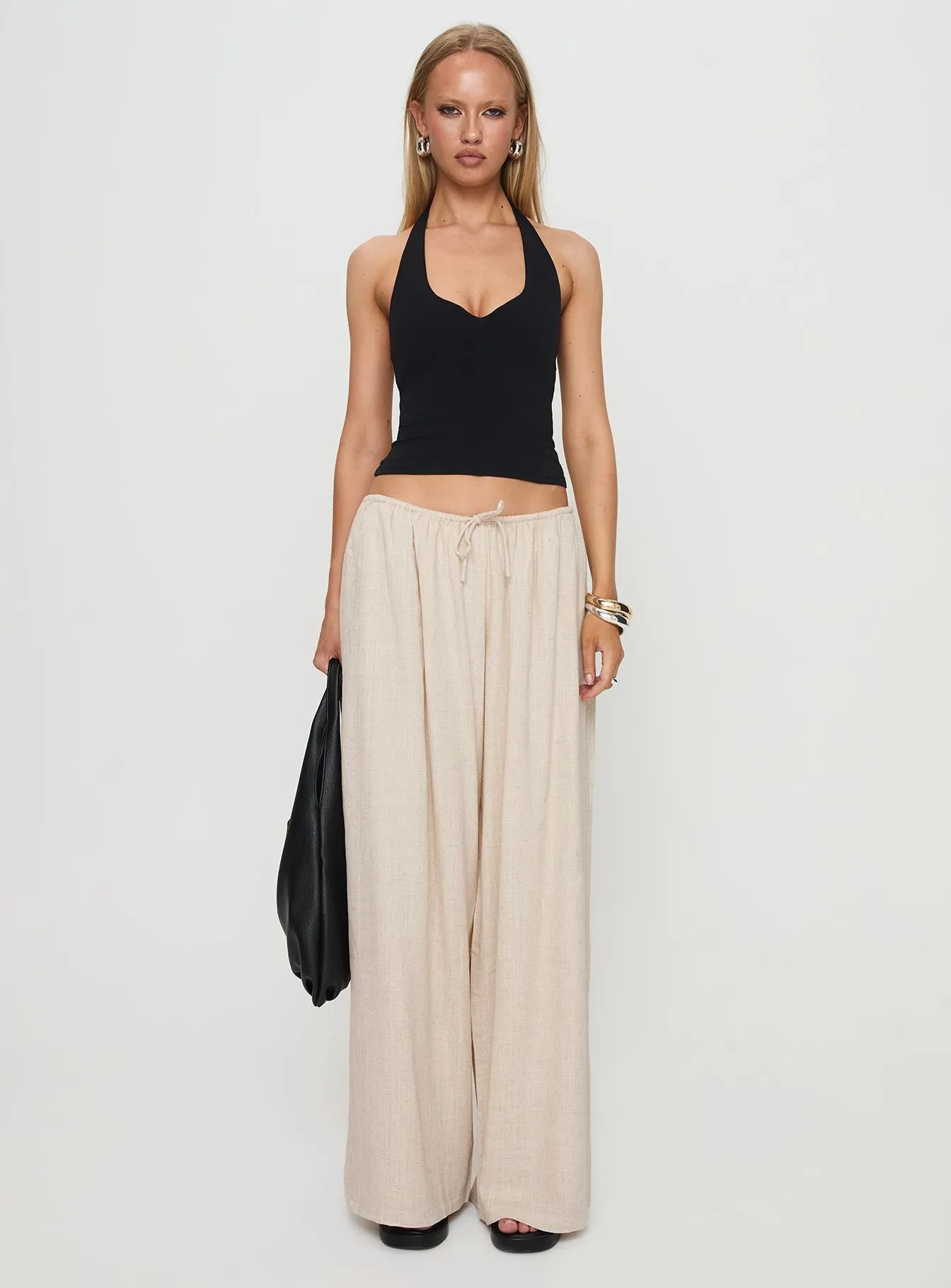 Beach Comber Linen Pant Beige