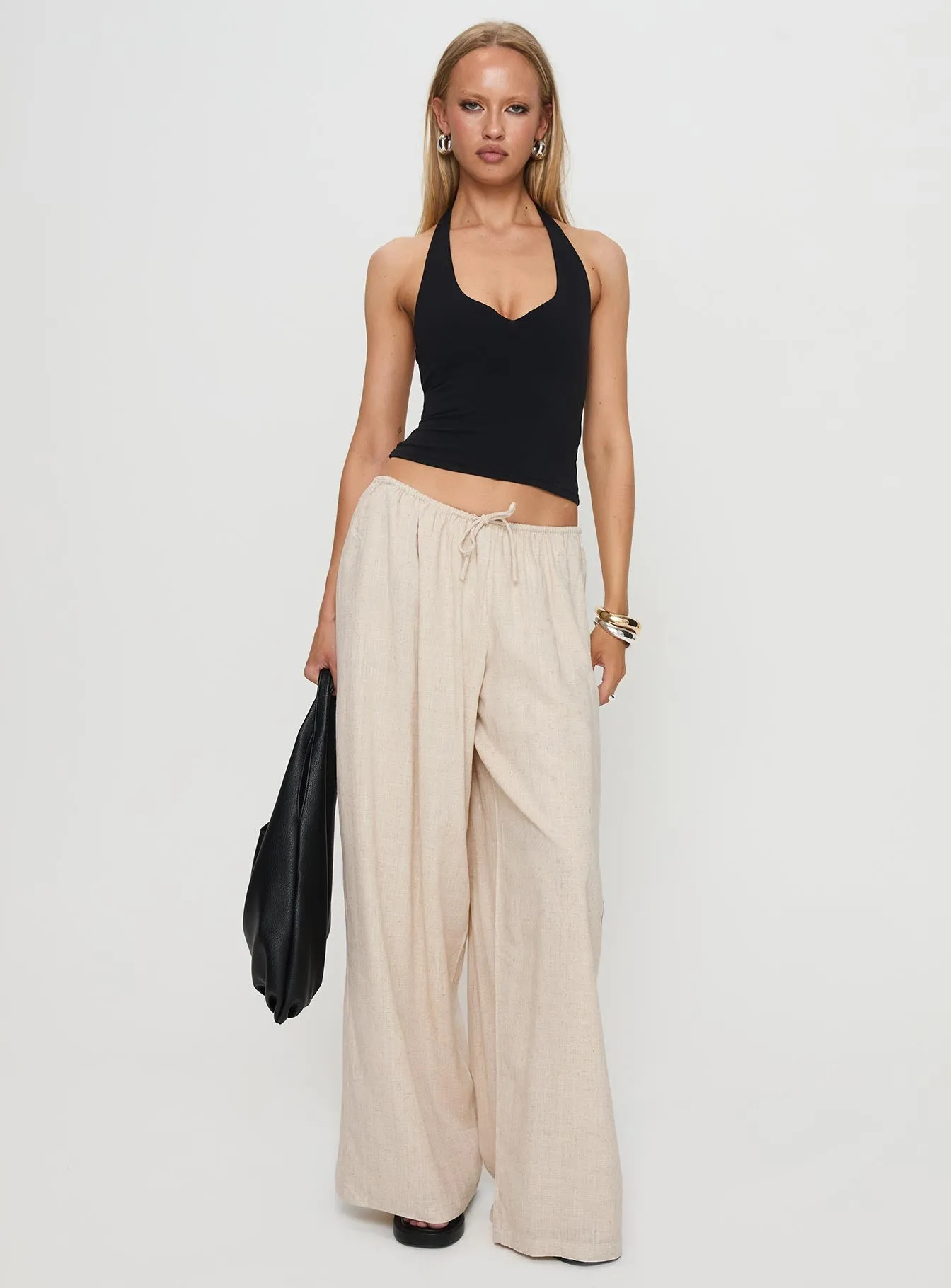 Beach Comber Linen Pant Beige