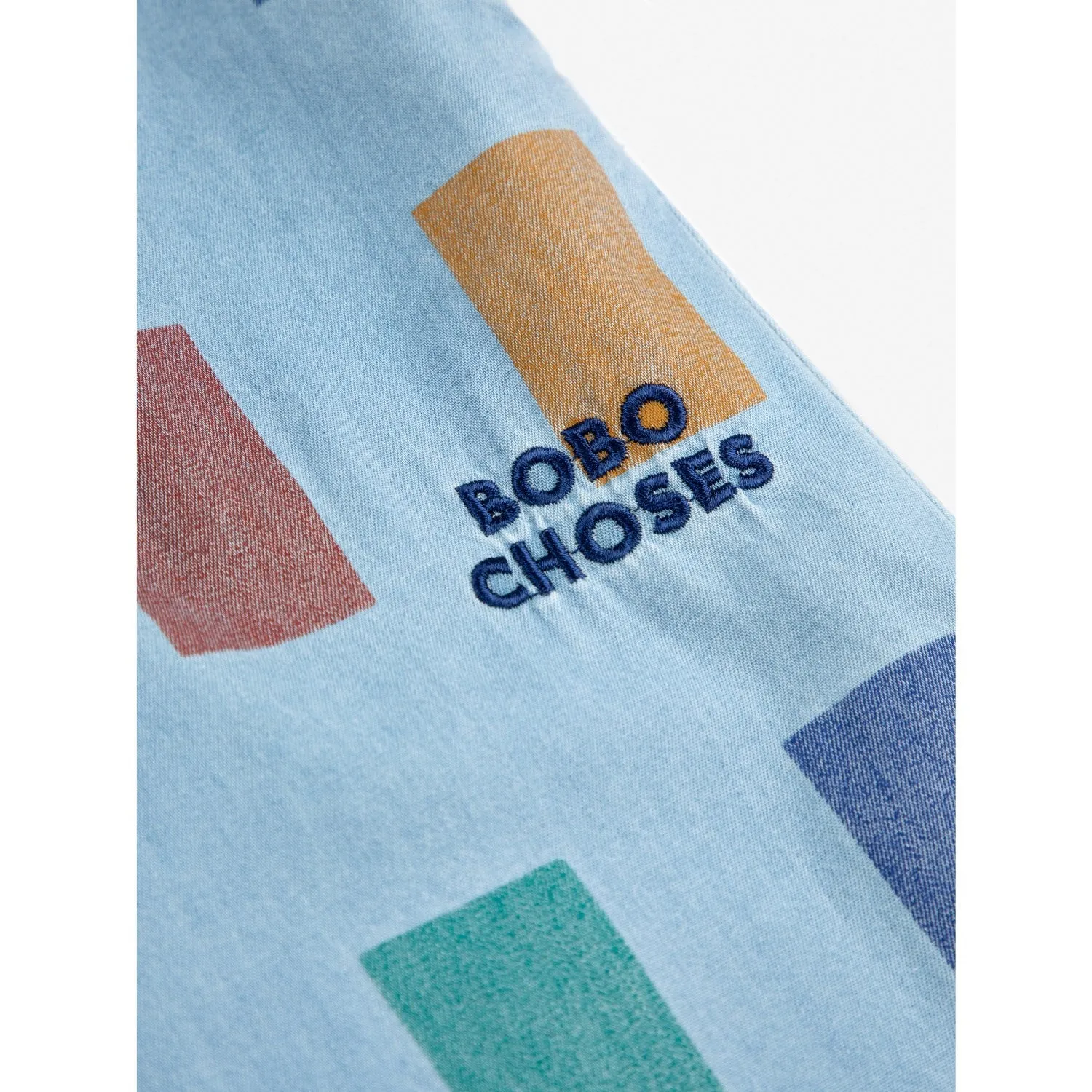 Bobo Choses Light Blue Color Game All Over Baggy Pants