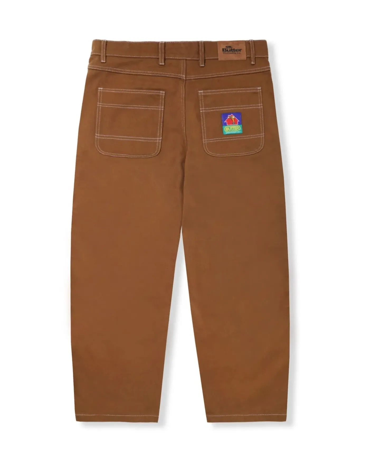 Double Knee Pants - Brown