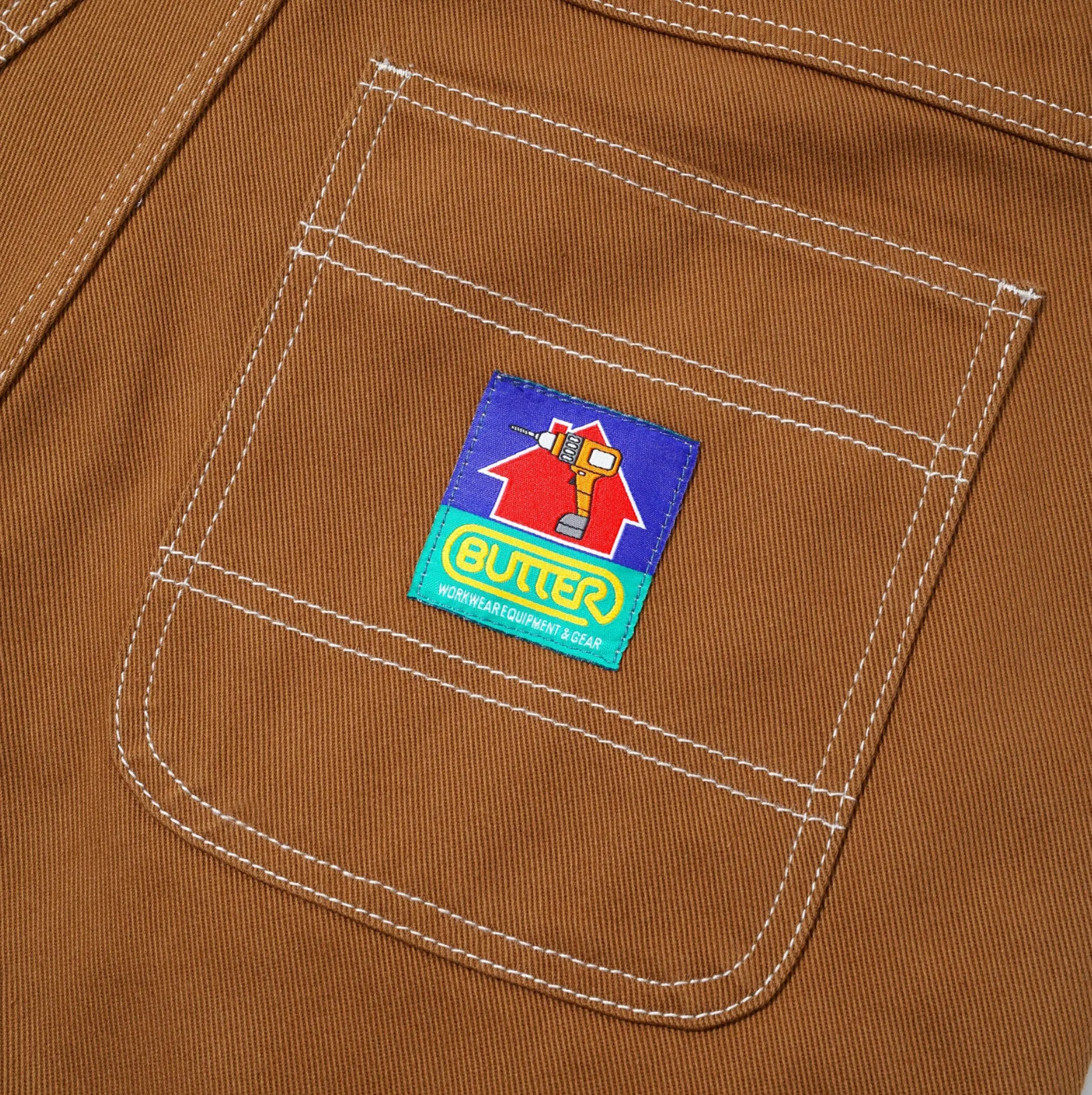 Double Knee Pants - Brown