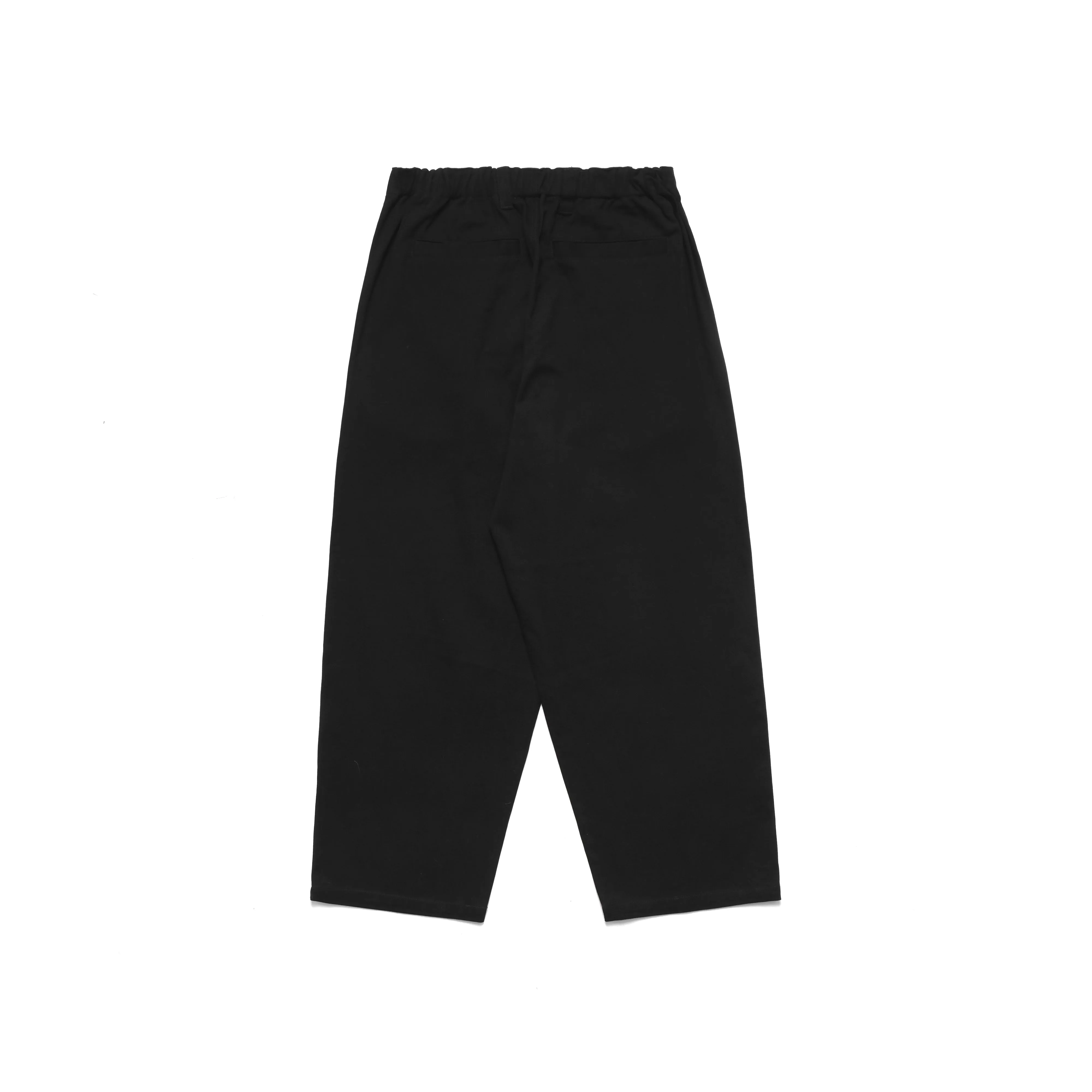 Elastic Waist Baggy Pant, Black