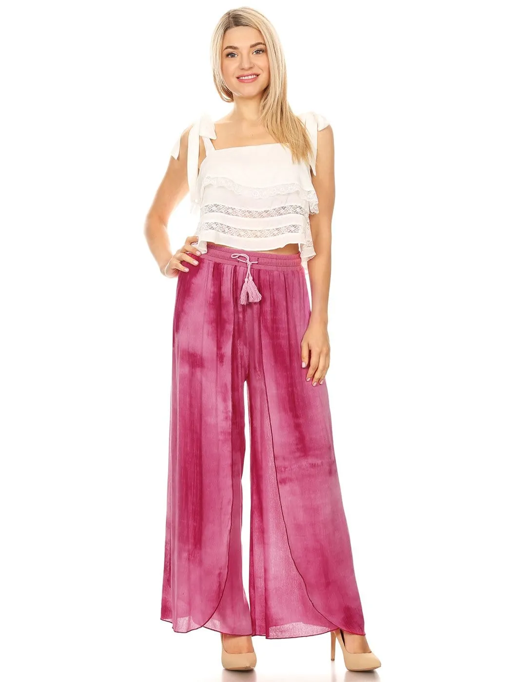 Everyday Palazzo High Waist Summer Day Pant by Anna-Kaci