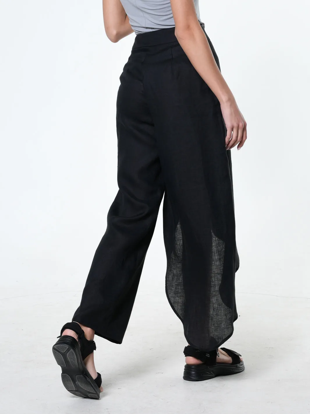 Flare Linen Trousers