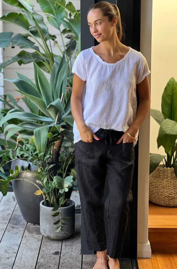 Frockk Jessie Linen Pant in Black