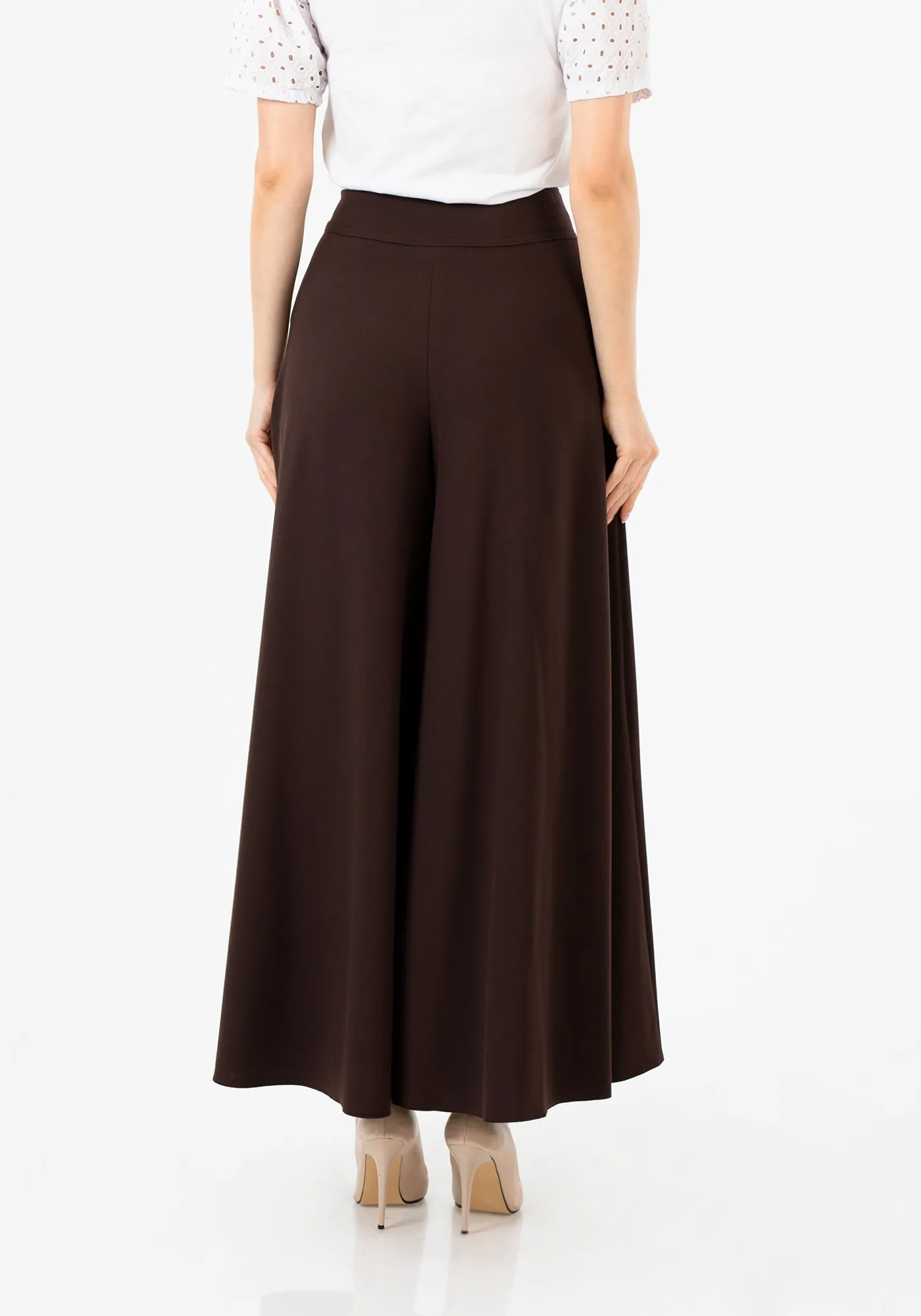 G-Line High Waisted Brown Palazzo Pants