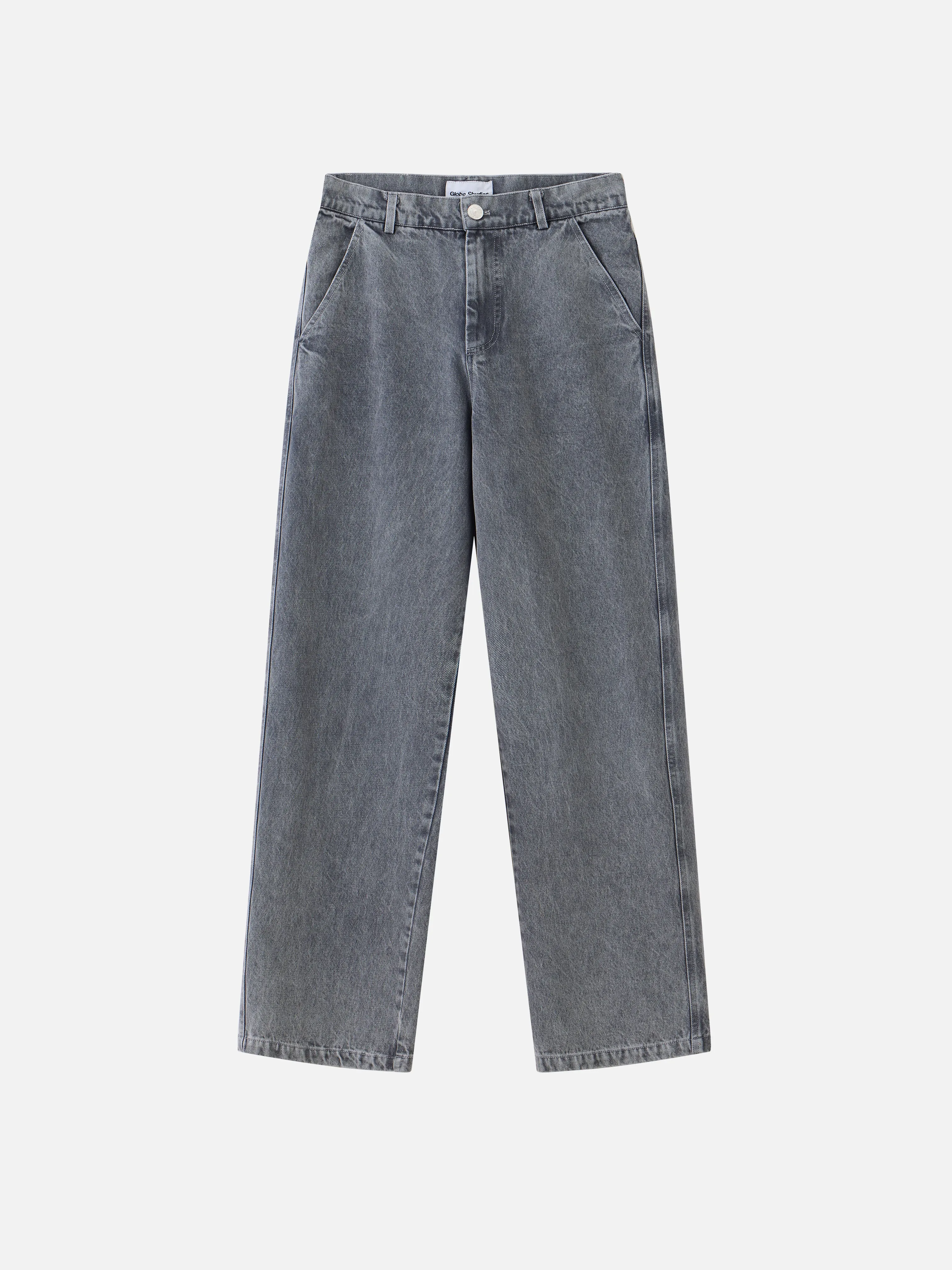 Grey Washed Baggy Jeans