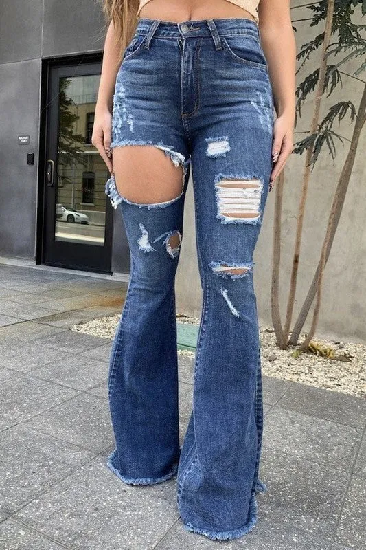 Hazel Bell Bottom Jean