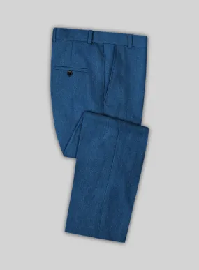 Italian Linen French Blue Pants