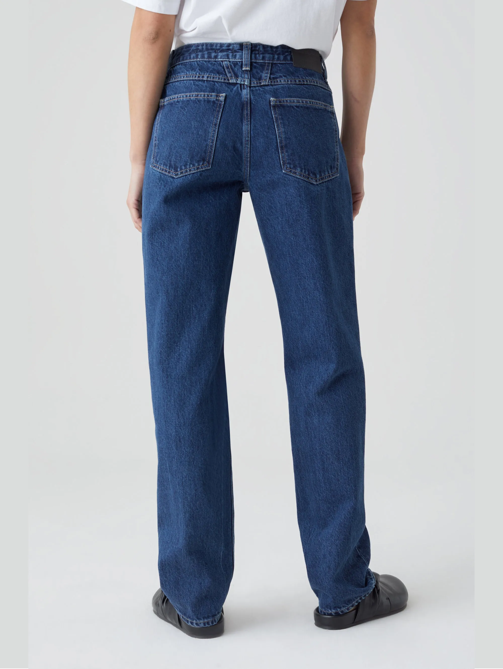 Jeans Relaxed Fit in Cotone Organico Blu