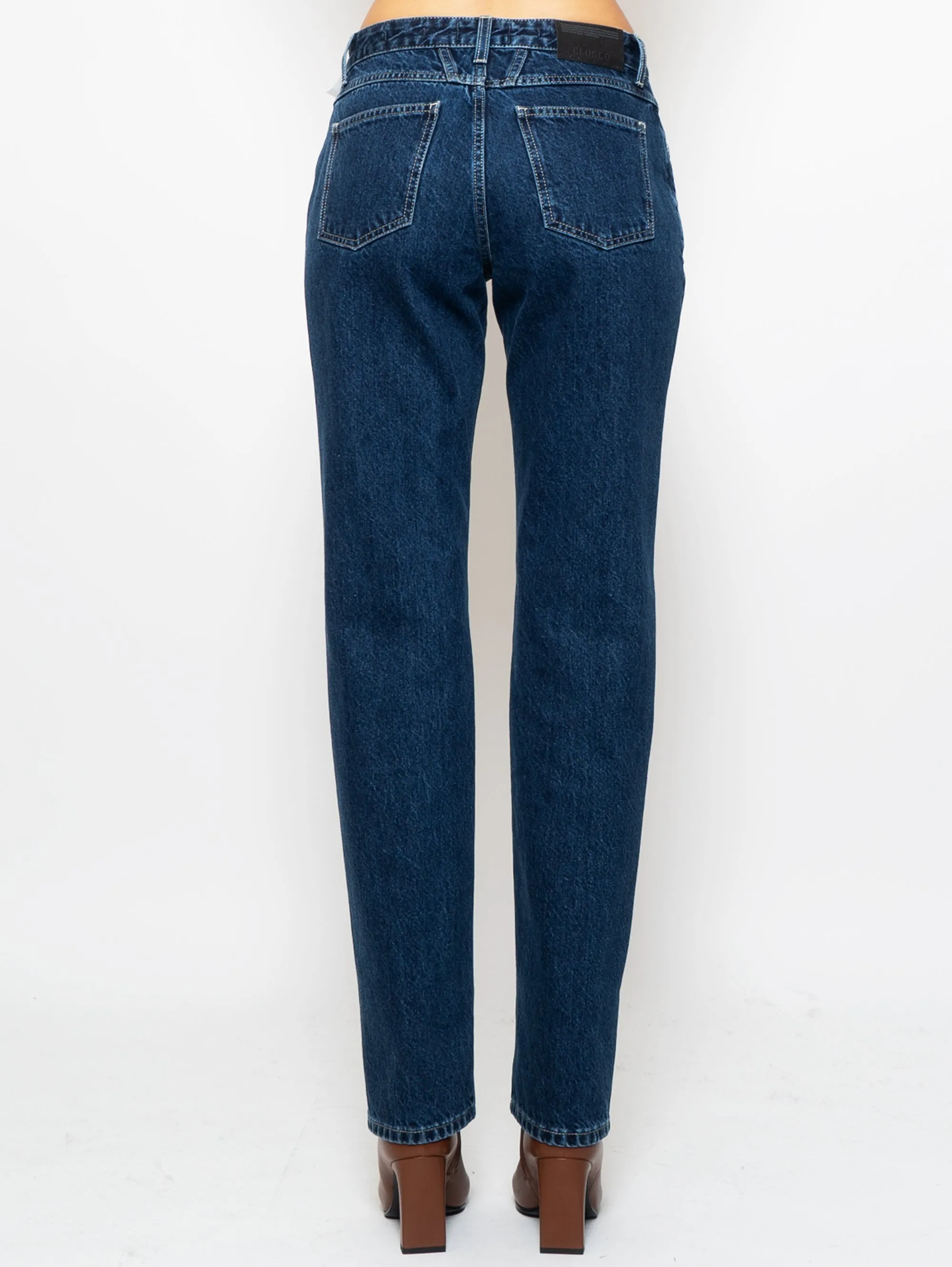 Jeans Relaxed Fit in Cotone Organico Blu