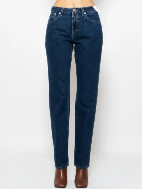 Jeans Relaxed Fit in Cotone Organico Blu