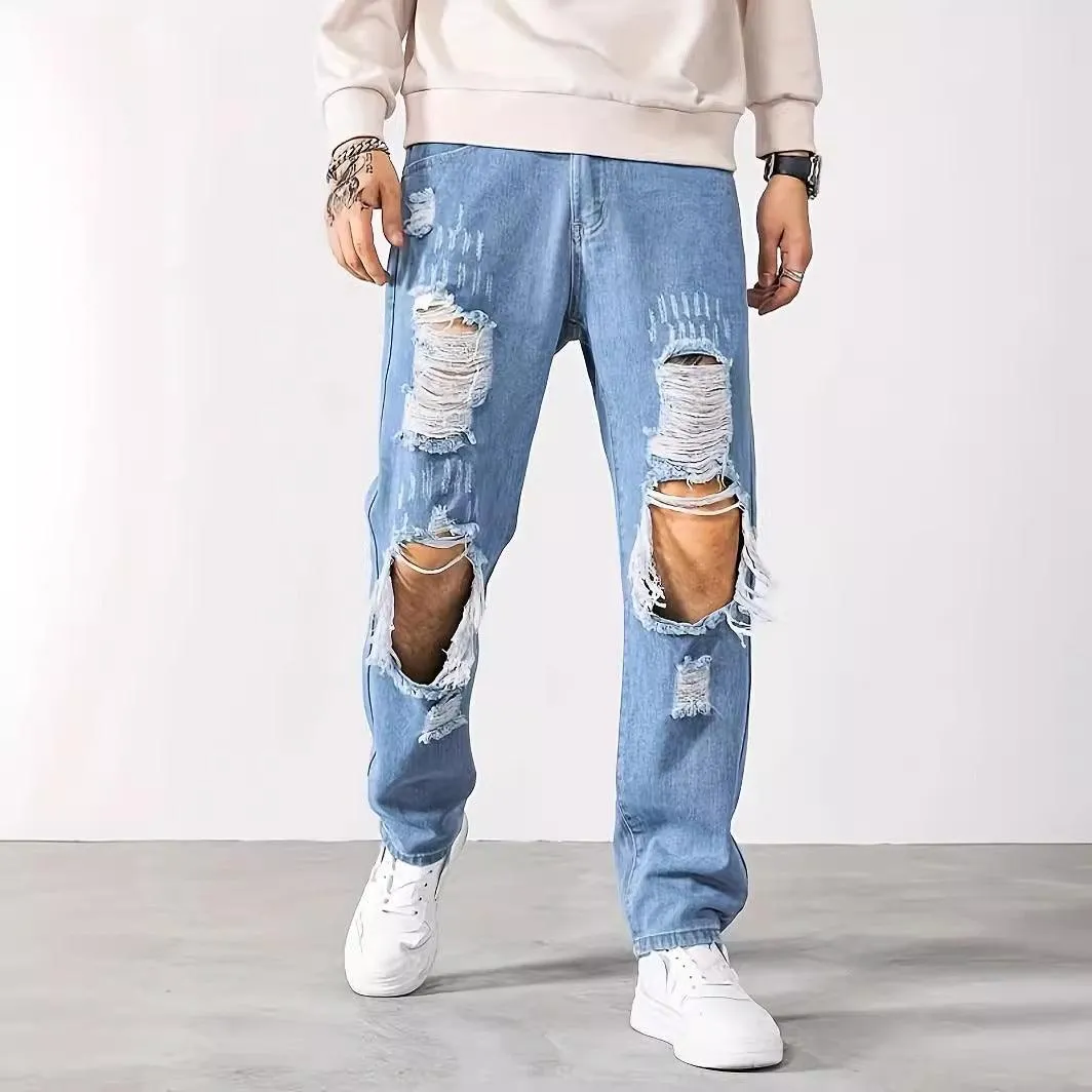 Korean Style Ripped Cropped jeans