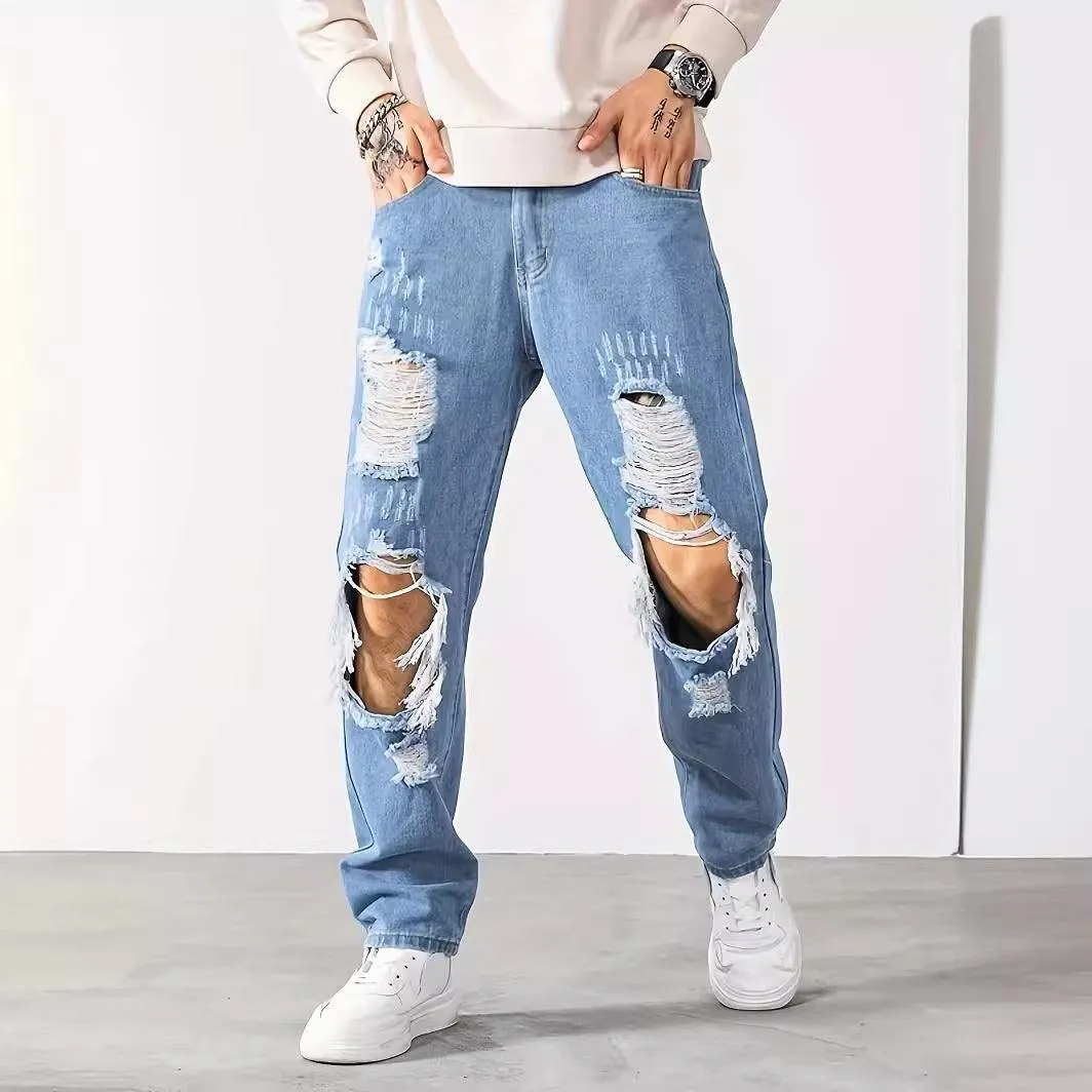 Korean Style Ripped Cropped jeans