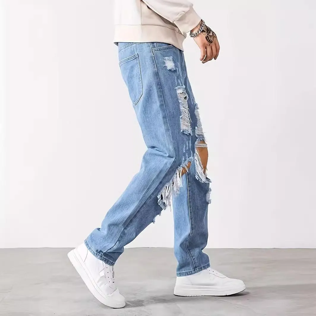 Korean Style Ripped Cropped jeans