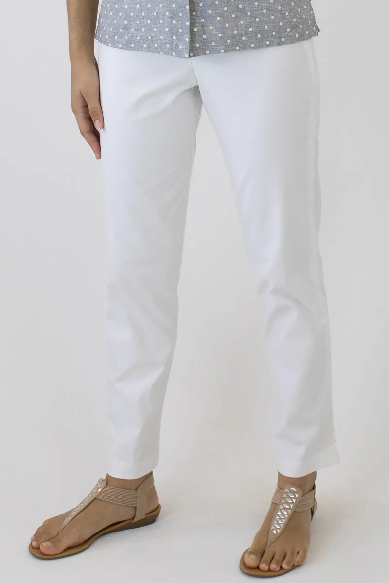 Linen Crop Length Pants DL-04