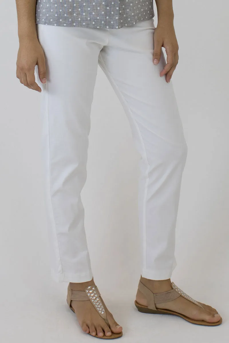 Linen Crop Length Pants DL-04