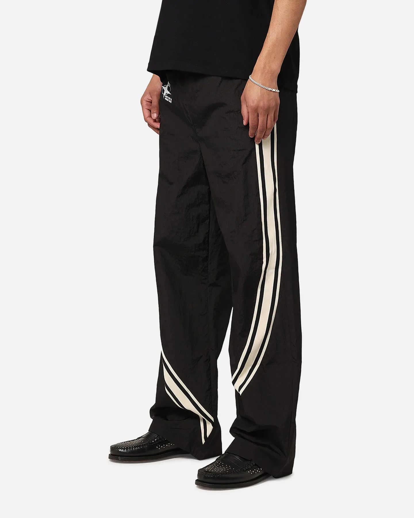 Loiter Wave Break Track Pants Black