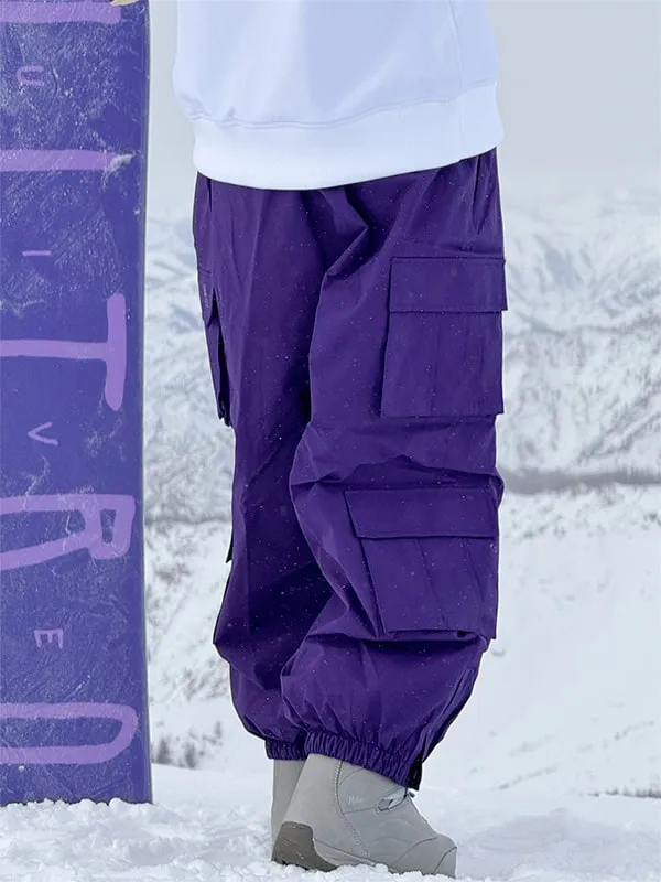 Men's Rabbit Snow Freestyle Cargo Baggy Snowboard Pants