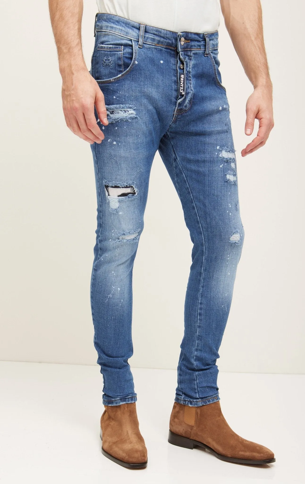 Men's Slim Jeans - Dark Navy