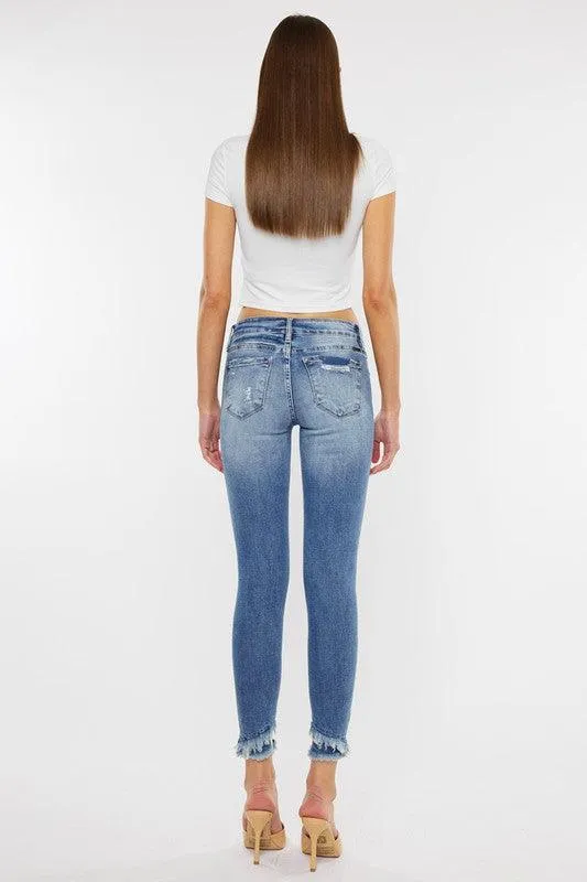 Mid Rise Ankle Skinny Jeans