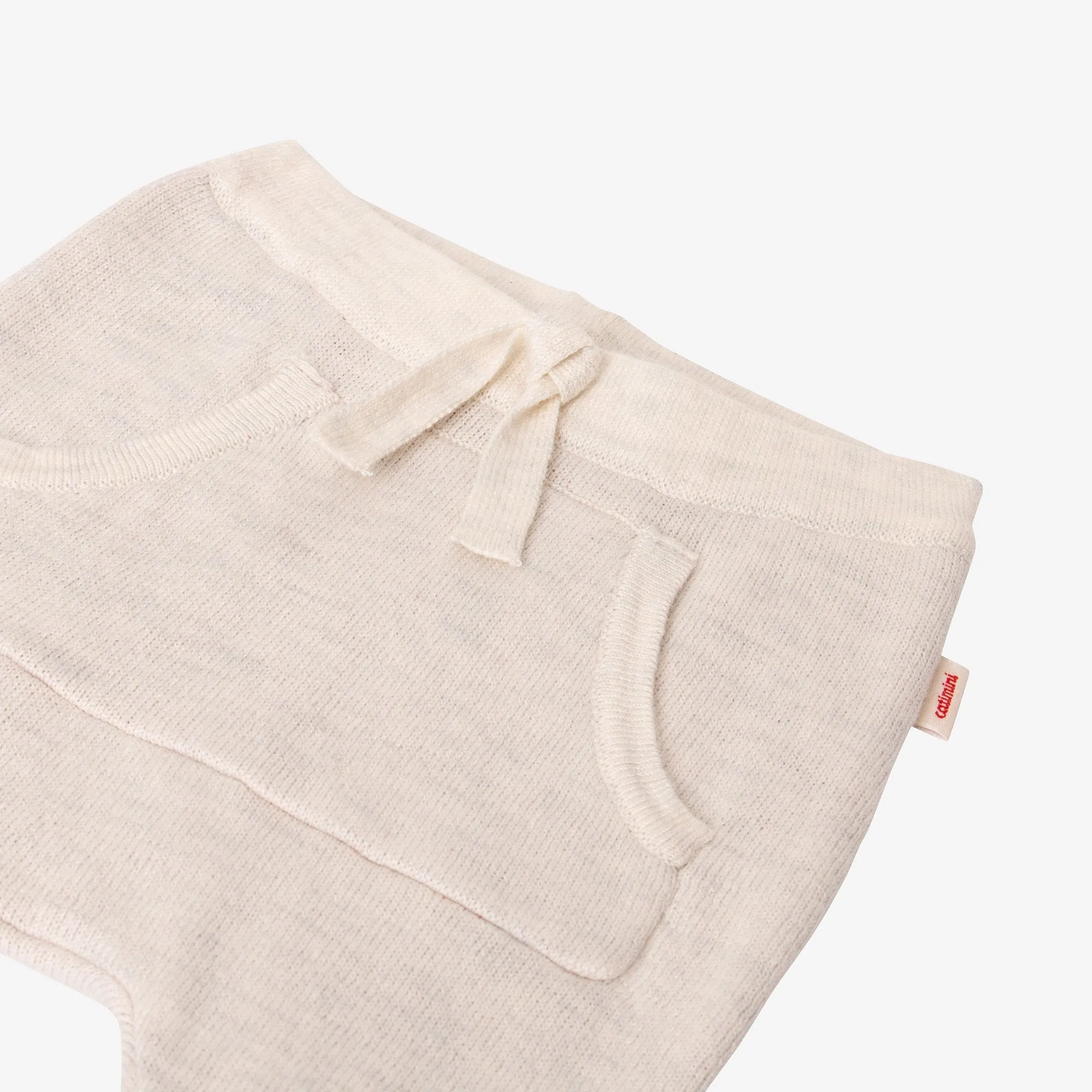 Newborn boy off white joggers