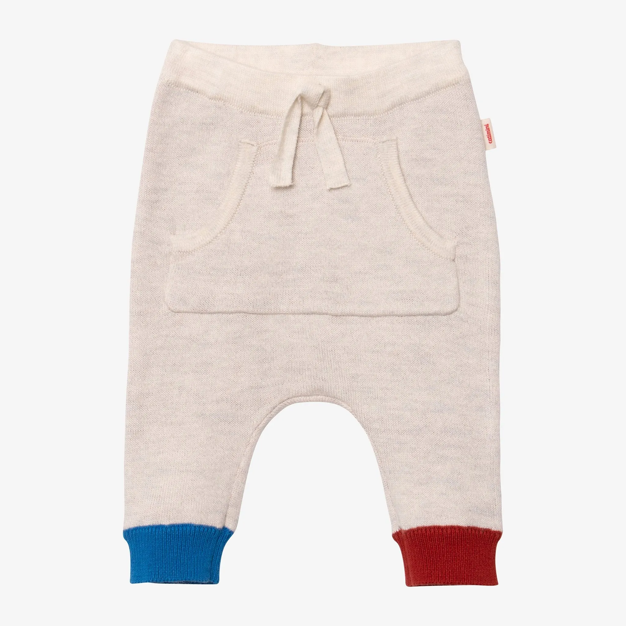 Newborn boy off white joggers