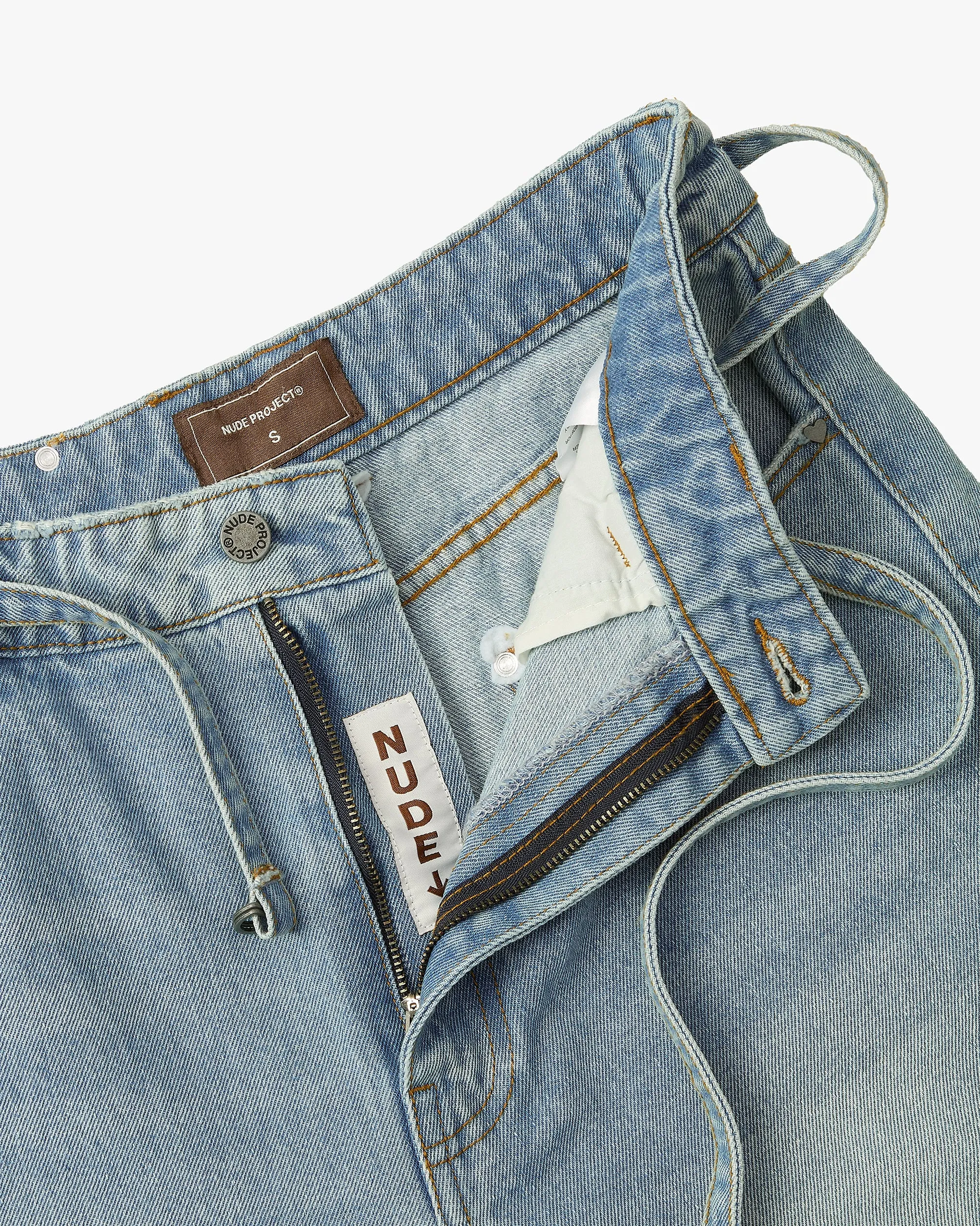 OLD BAGGY DENIM PANTS BLUE