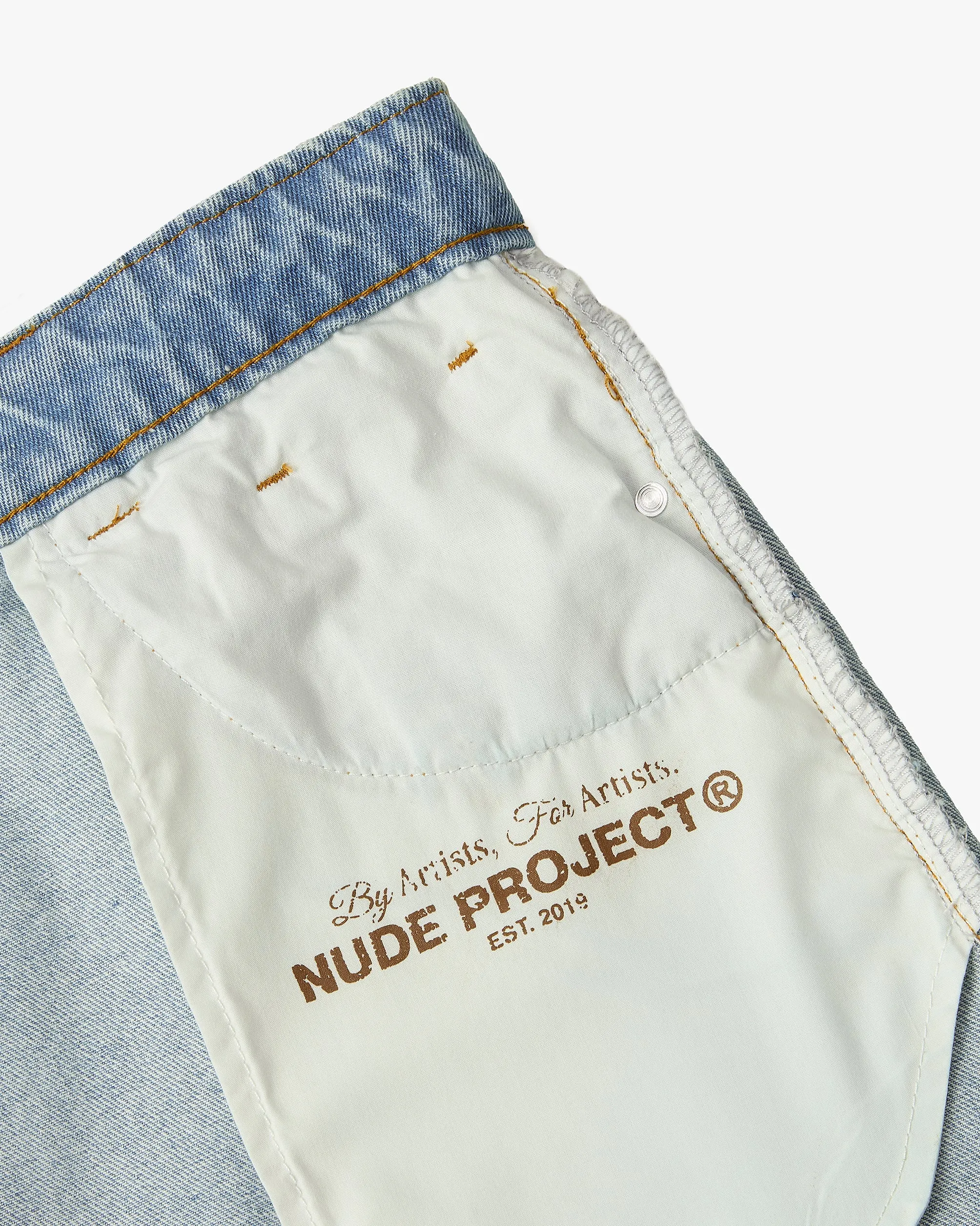 OLD BAGGY DENIM PANTS BLUE