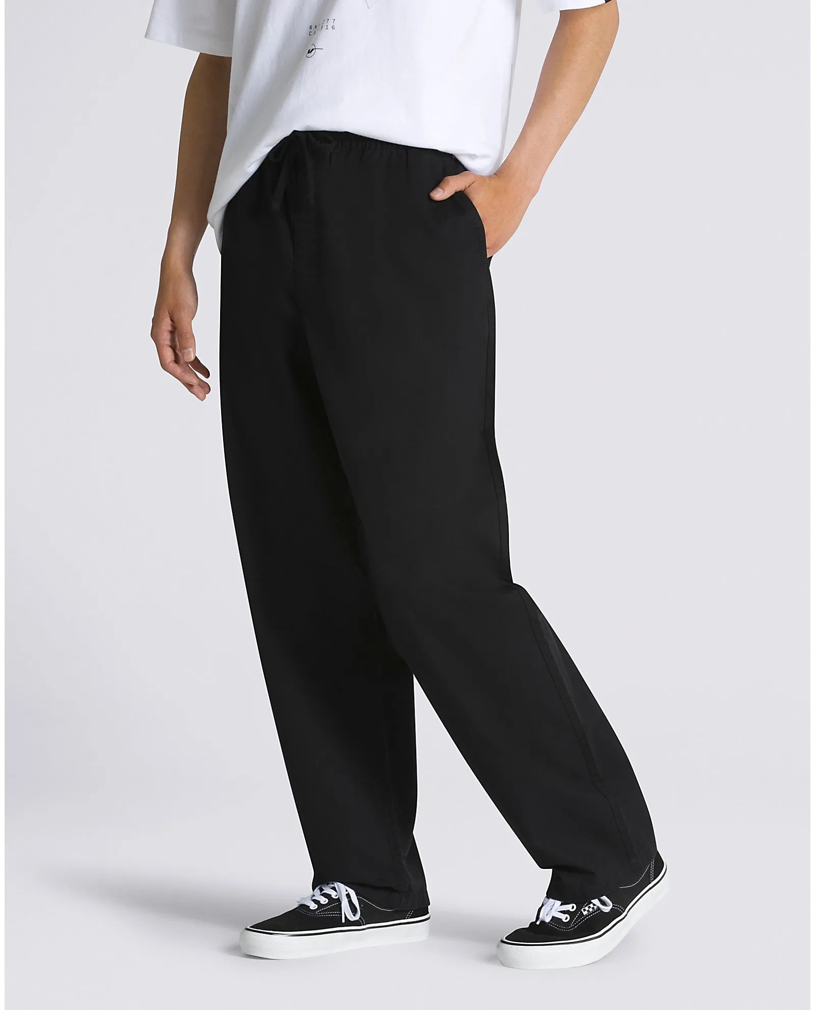 Range Baggy Tapered Elastic Waist Pant - Black