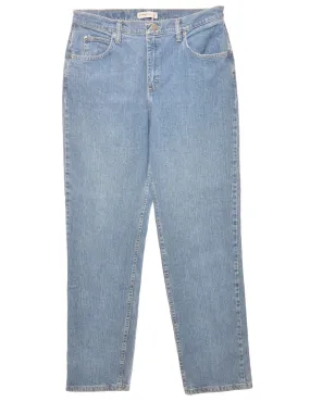 Relaxed Fit  Light Wash Tapered Jeans - W32 L33