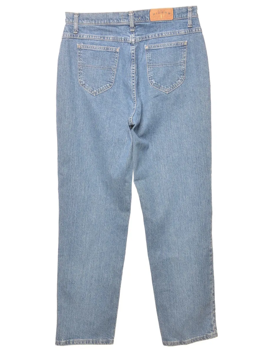 Relaxed Fit  Light Wash Tapered Jeans - W32 L33