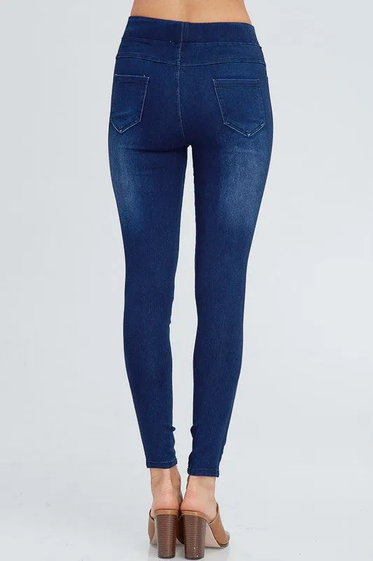 Ripped Denim Jeggings