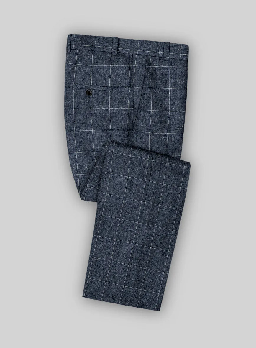 Solbiati Piazza Indigo Linen Pants