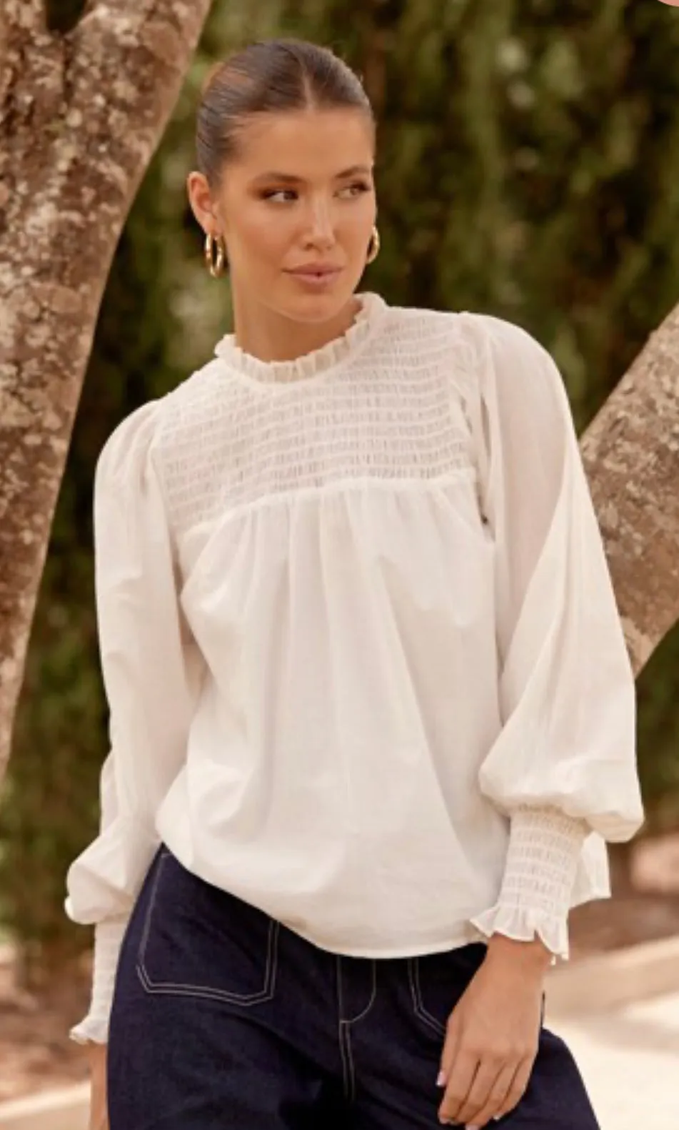 Valentina Linen Blouse