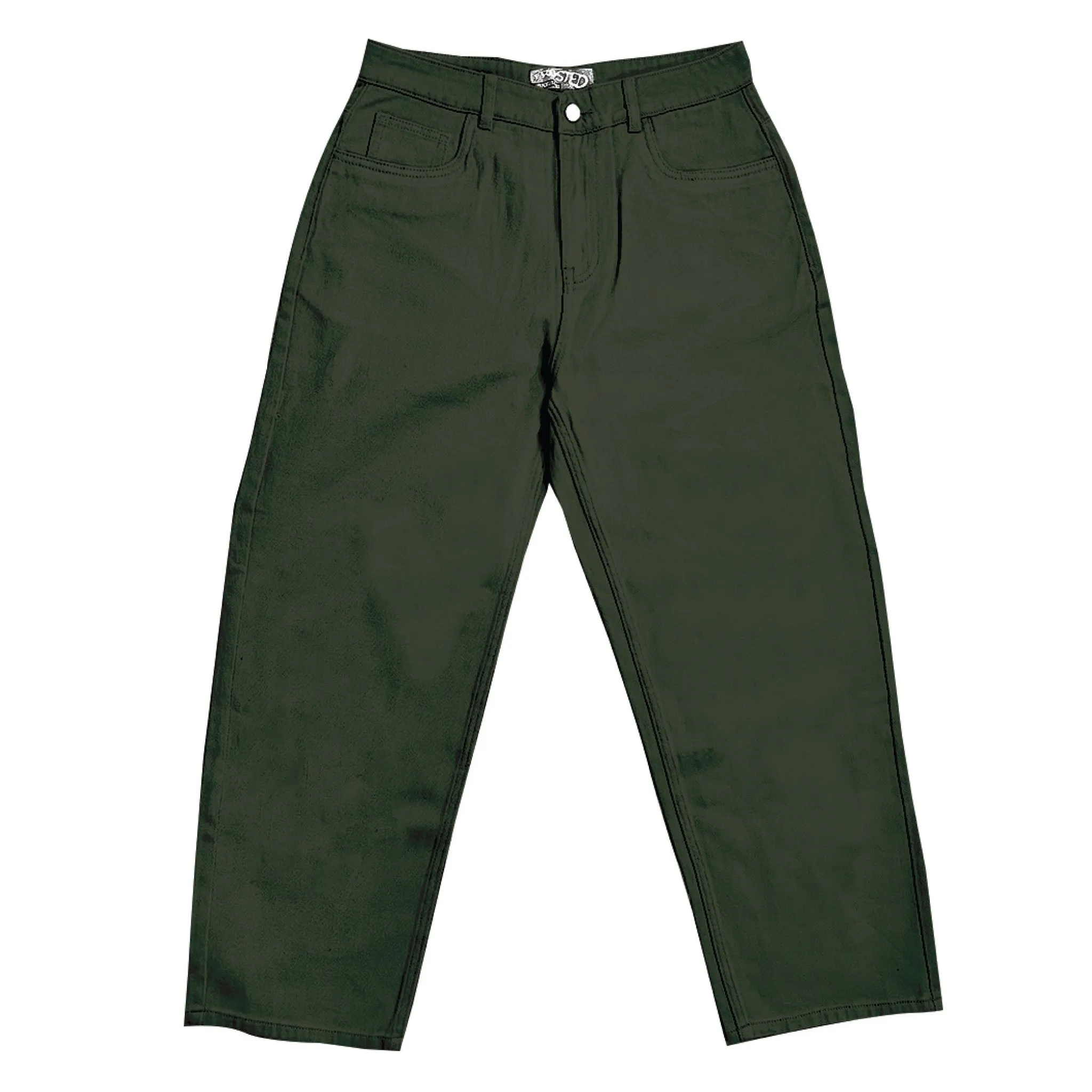 Wavy Pants - Army Green